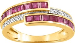 Bague rubis diamant  MI055BRB5