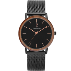 Montre Homme Bois et Acier noir 238F338