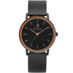 Montre Homme Bois et Acier noir 238F338