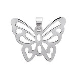 Pendentif argent rhodi papillon 