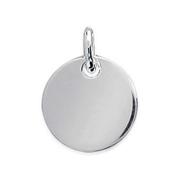 Pendentif argent rhodi  graver