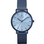 Montre Homme ECHO Cadran Bleu Bracelet Acier Milanais Bleu