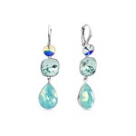 Boucles d&#039;oreilles Classico argent rhodi  cristal  