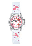 Montre fillette pdagogique licorne bracelet blanc 647624