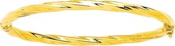 Bracelet jonc or jaune 9 carats