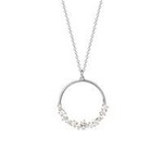 COLLIER ARGENT RHODI� OXYDES BLANCS