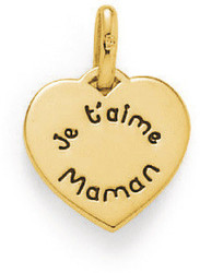 Pendentif plaqu or fete des mres