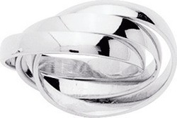 bague entrelace argent rhodi