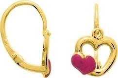 BOUCLES D OREILLES DORMEUSE COEUR 8389