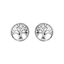 Boucles d'oreilles argent arbre de vie
