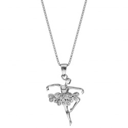 collier danseuse  argent