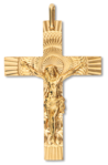 croix fantaisie christ or jaune K1287 