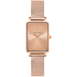 Montre Femme ARIANE Cadran Dor rose Bracelet Acier milanais