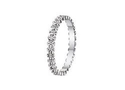 Alliance fanataisie or blanc 9 carats