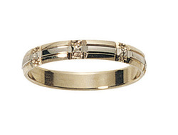 Alliance bicolore 9 carats
