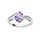 BAGUE ARGENT RHODIE OXYDE BLANC ET VOLUTE OXYDES BLANCS