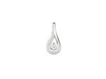 PENDENTIF DIAMANT OR BLANC 18K