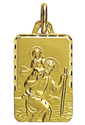 medaille st christophe 3500036800 or jaune 18 carats