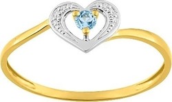 Bague coeur topaze or jaune 09FA499BT