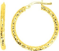 Boucles d'oreilles creole or jaune