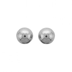 BO 9K BOULE OR GRIS 6MM  N6353