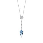 Collier Diamond Dart argent rhodi  