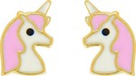 Boucles d&#039;oreilles licorne or jaune 9K8573V