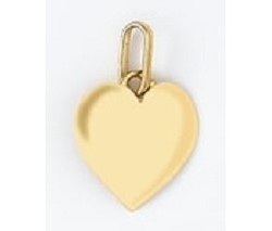 Pendentif coeur or jaune 18 carats