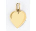 Pendentif coeur or jaune 18 carats