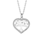 Collier coeur arbre de vie