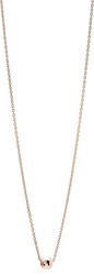 Collier plaqu or rose boule