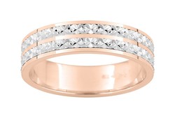 Alliance bicolore rose 9 carats