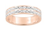 Alliance bicolore rose 9 carats