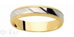 Alliances 2 ors mat et brillant mixte orest 18 carats