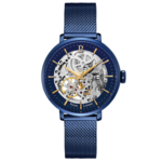 Montre Femme AUTOMATIC Cadran Bleu Bracelet acier milanais B