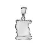 Pendentif parchemin argent