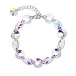 Bracelet Bovino argent rhodi cristal