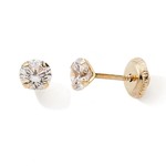 Boucles d&#039;oreilles or jaune oxydes N5994V