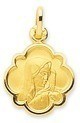 medaille 20084 vierge or jaune 18 carats robbez masson
