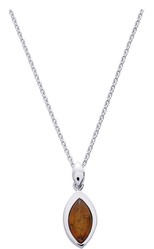 collier Ambre argent rodhi