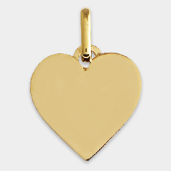 Pendentif coeur or jaune P1480