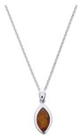 collier Ambre argent rodhi   