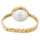 Montre Femme PRETTY Cadran Blanc Bracelet Acier Dor