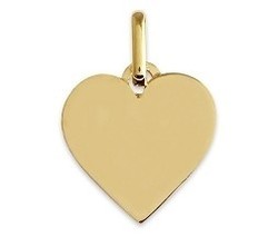 Pendentif coeur Or jaune 18 carats