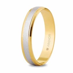Alliance,Homme 2 ors 9 carats mat et brillante
