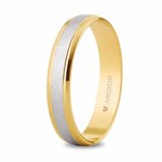Alliance,Homme 2 ors 9 carats mat et brillante