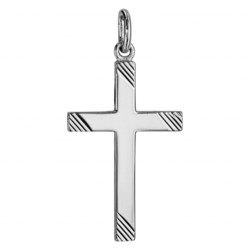 Croix  argent rhodi�