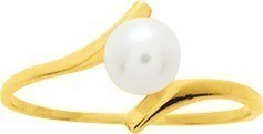 Bague perle or jaune 18 carats  1691.1P