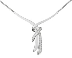 collier argent oxydes 40cm