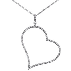 Collier argent coeur